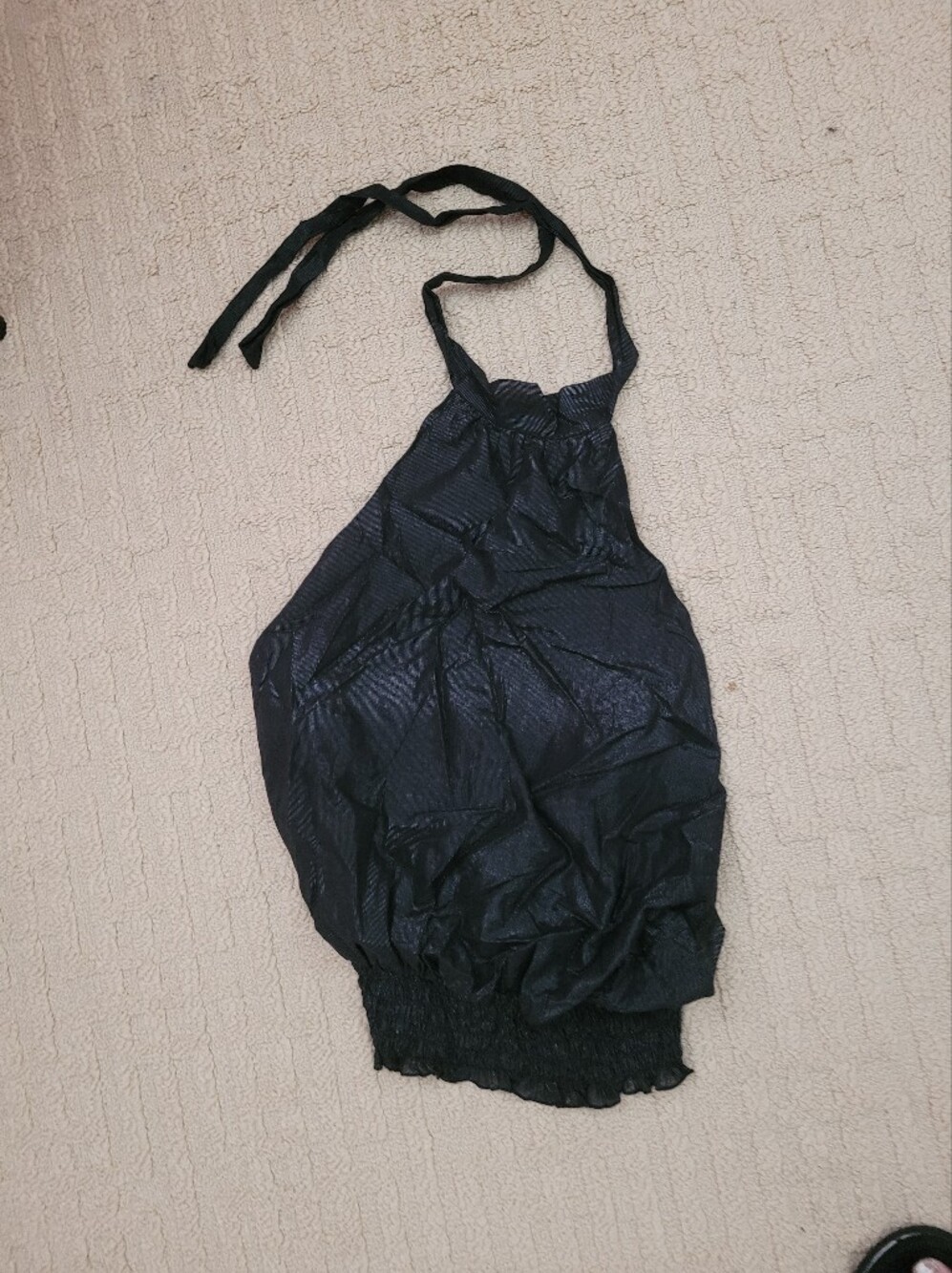 Kids Navy Halter One-Piece Swimsuit